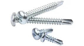 PAN HEAD  SELF DRILLING SCREWS Phillips Drive Zinc Plated