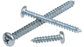 PAN HEAD SHEET METAL SCREWS Phillips Drive Zinc Plated