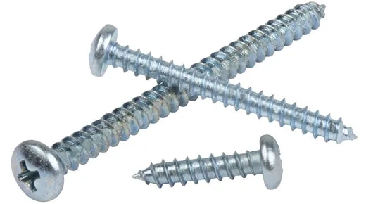 PAN HEAD SHEET METAL SCREWS Phillips Drive Zinc Plated