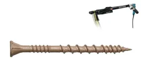 Quik Drive Auto-Feed Systems Deck-Drive? DSV WOOD Screw-Tan Color (Collated)