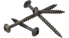 ROUND WASHER HEAD DEEP THREAD SCREWS Combo (Square & Phillips) Drive PLAIN DRI-LUBE Type-17 Drilling Point