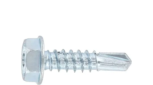 SELF DRILLING SCREWS Hex Washer Head Zinc Plated