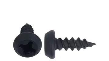 SELF PIERCING SCREWS Sharp Double Lead Thread Pan Framing Head Phillips Drive Black Phos Plated