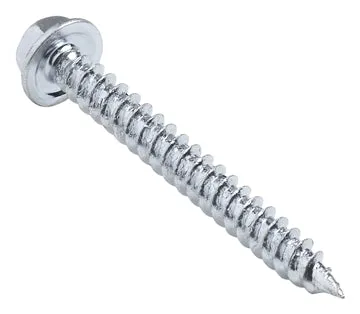 SELF PIERCING SCREWS Sharp Double Lead Thread Slotted Hex Washer Head Zinc Plated