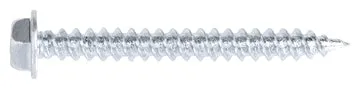 SELF PIERCING SCREWS Sharp Double Lead Thread Slotted Hex Washer Head Zinc Plated