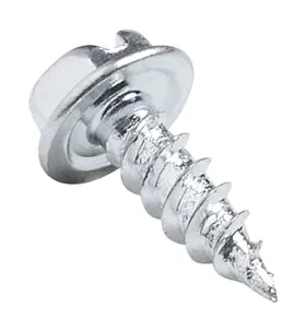 SELF PIERCING SCREWS Sharp Double Lead Thread Slotted Hex Washer Head Zinc Plated