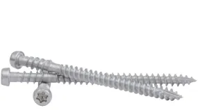 STAINLESS COMPOSITE DECK SCREWS T-20 Torx (Star) Drive 316 Stainless Steel Dual Thread Design