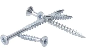 TORX-ZINC Assembly Screws DEEP THREADS TORX (Star) DRIVE ZINC PLATED Flat Head with Nibs Type-17 Drilling Point