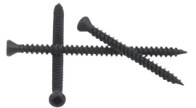 TRIM HEAD FINE THREAD Drywall Screws #1 Square Drive Black