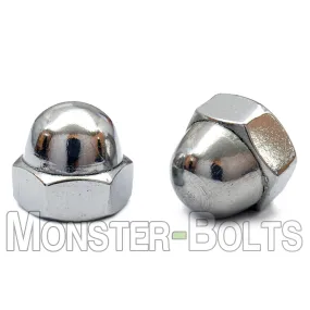 U.S. / Inch - Acorn Cap Hex Nuts, Stainless Steel 18-8 / 304