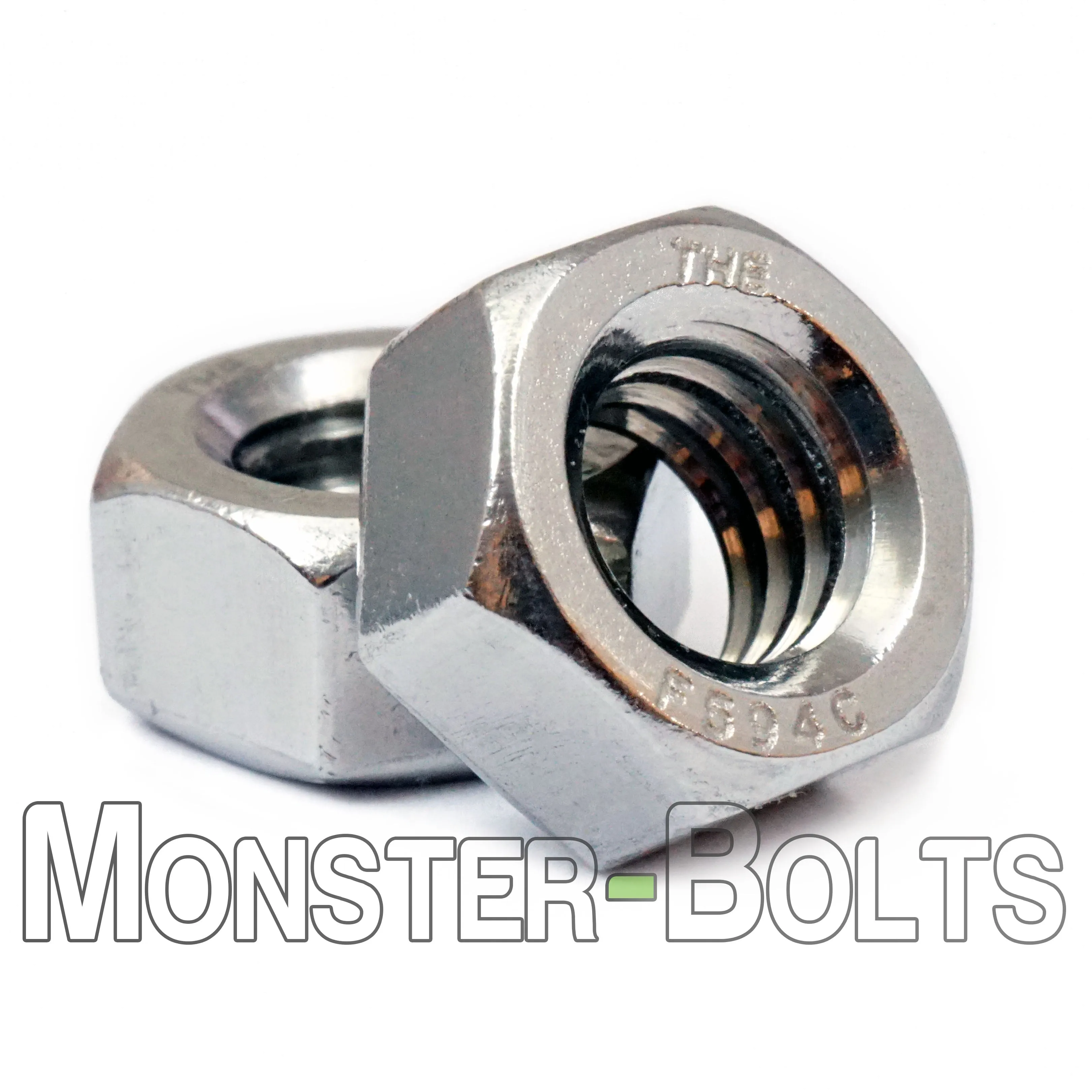 U.S. / Inch - Finished Hex Nuts, Stainless Steel A2 / 18-8