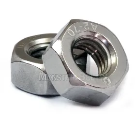 U.S. / Inch - Hex Nuts for Machine Screws, Stainless Steel A2 / 18-8