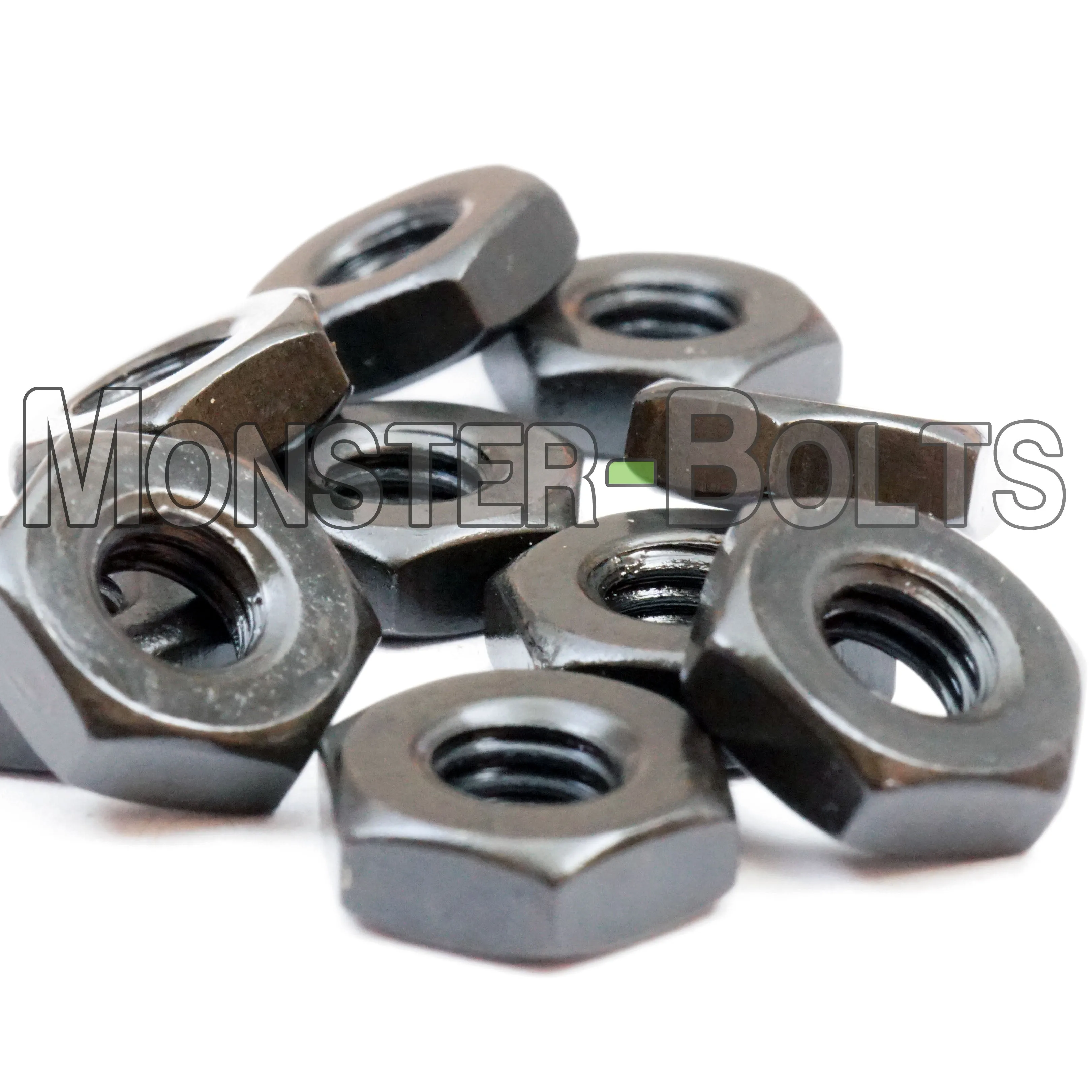 U.S. / Inch - Hex Nuts for Machine Screws, Steel with Black Oxide