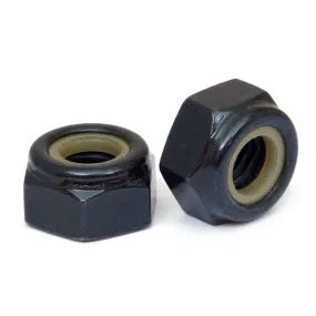 U.S. / Inch - Nylon Insert Hex Locknuts, Steel with Black Oxide