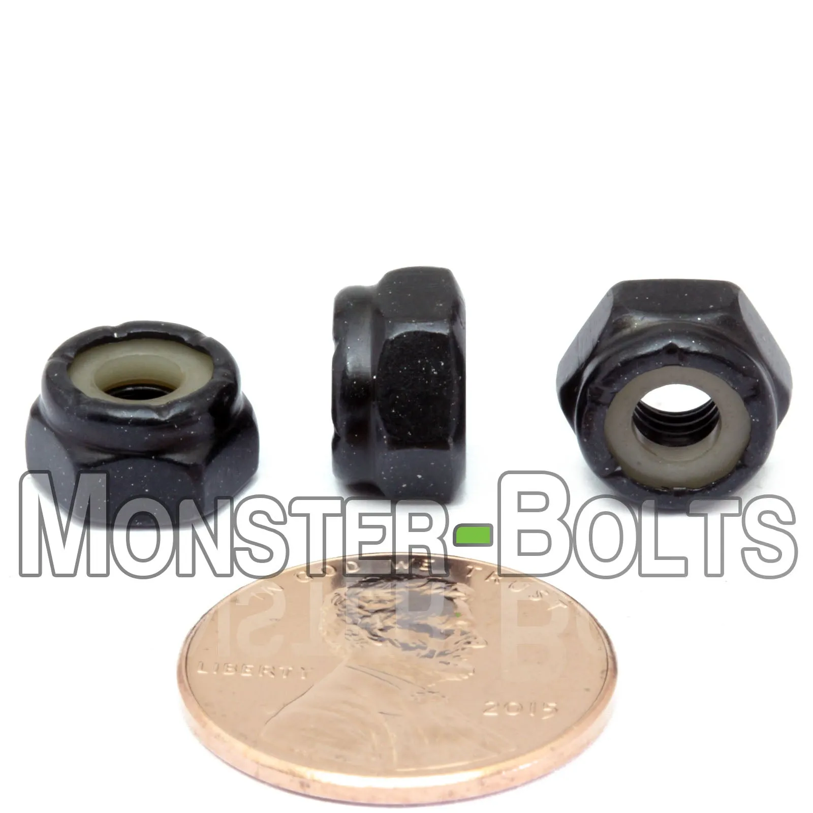 U.S. / Inch - Nylon Insert Hex Locknuts, Steel with Black Oxide