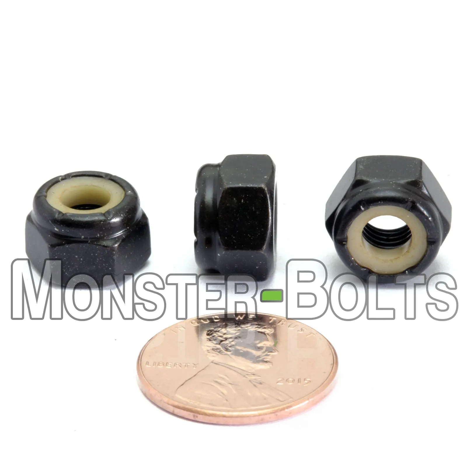 U.S. / Inch - Nylon Insert Hex Locknuts, Steel with Black Oxide