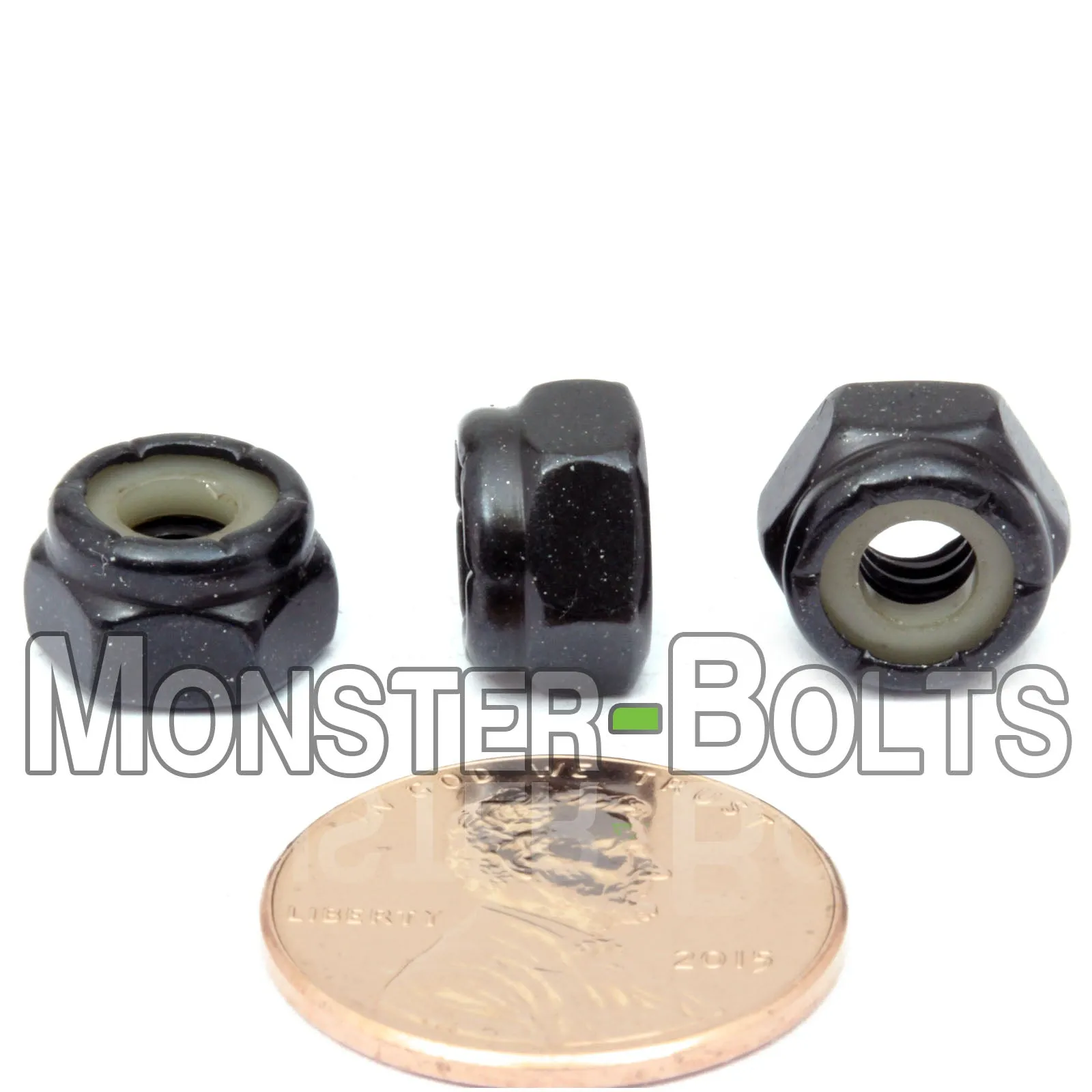 U.S. / Inch - Nylon Insert Hex Locknuts, Steel with Black Oxide
