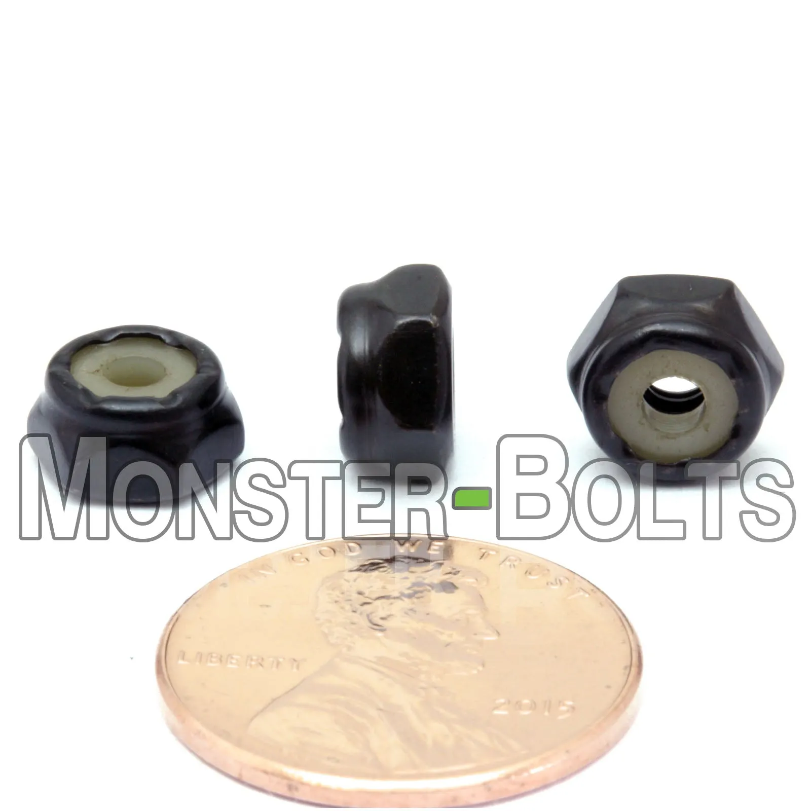 U.S. / Inch - Nylon Insert Hex Locknuts, Steel with Black Oxide