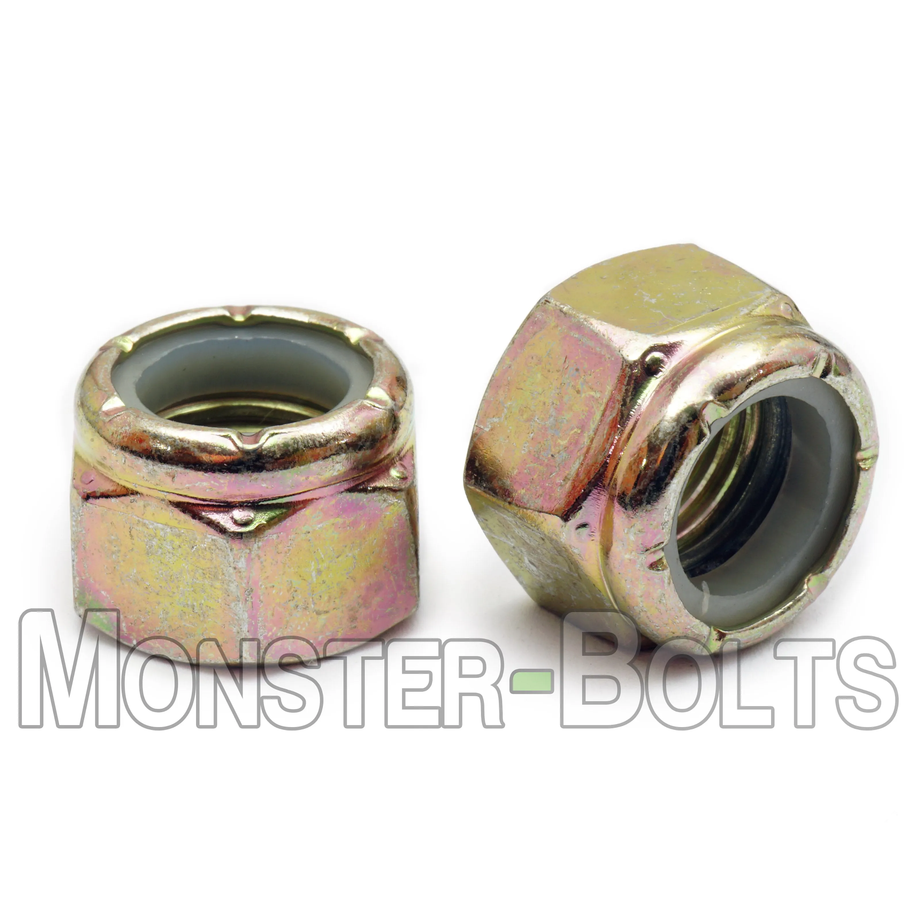 U.S. / Inch - Nylon Insert Lock Nuts, Grade 8 Zinc-Yellow