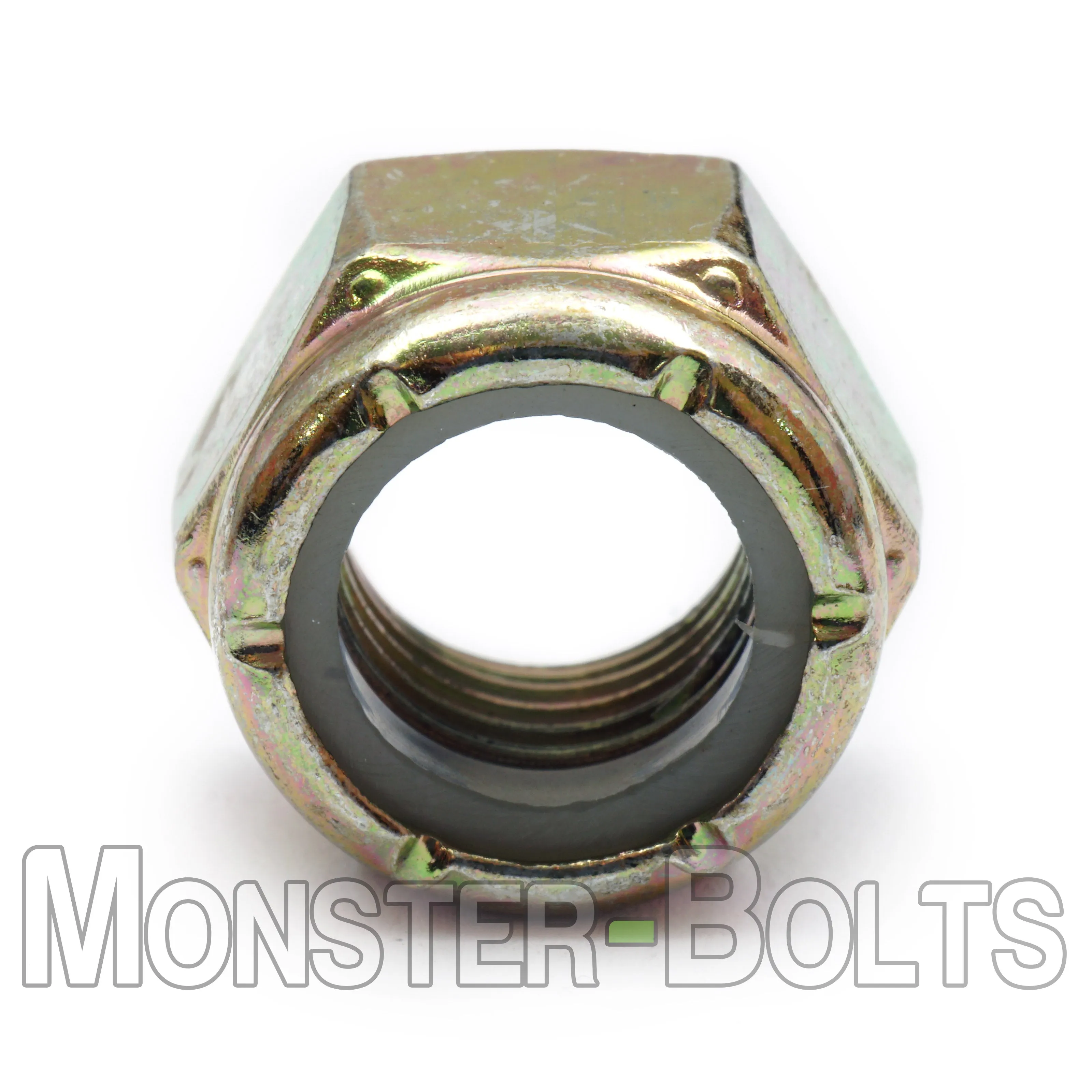 U.S. / Inch - Nylon Insert Lock Nuts, Grade 8 Zinc-Yellow